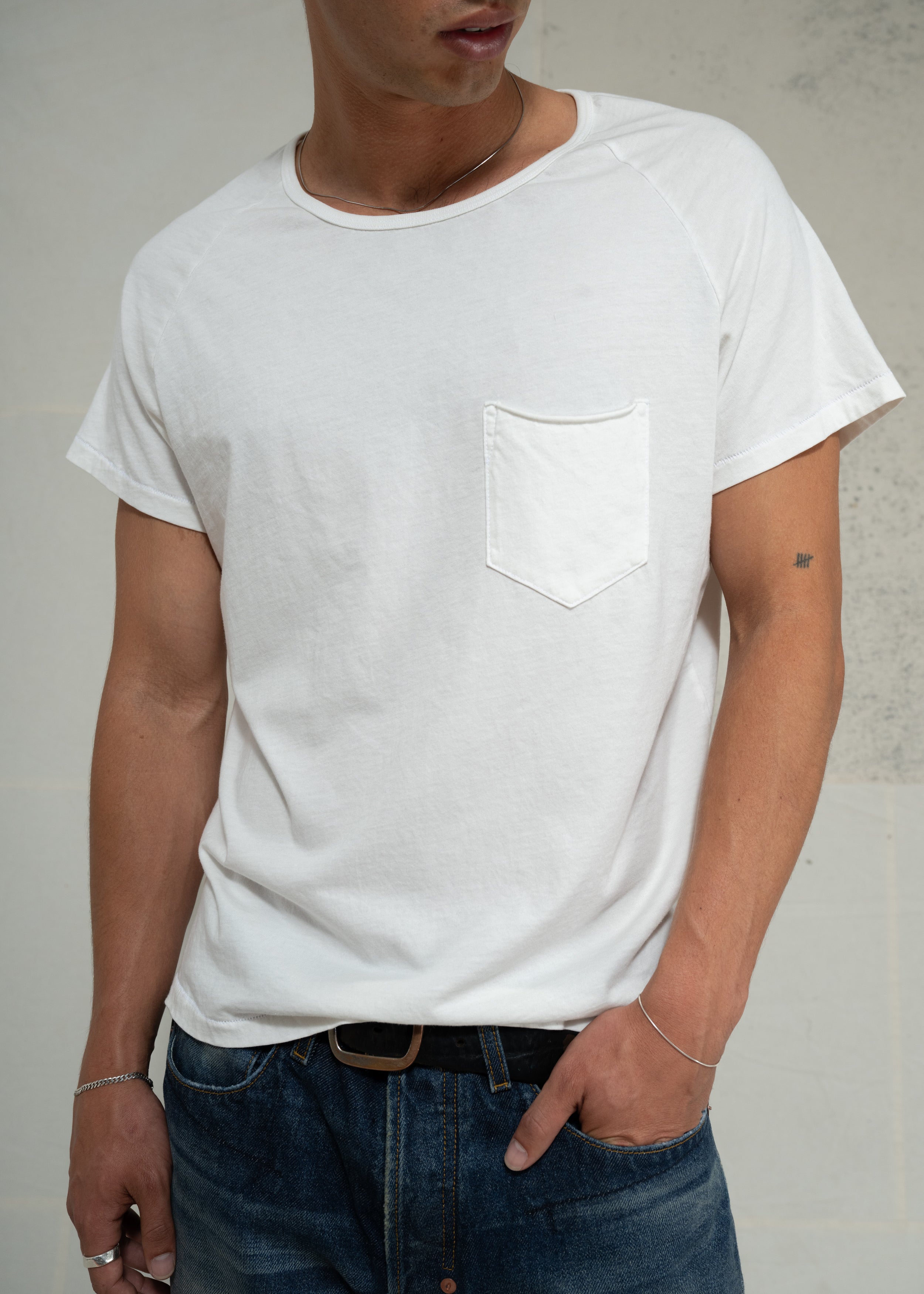 White Raglan T-shirt